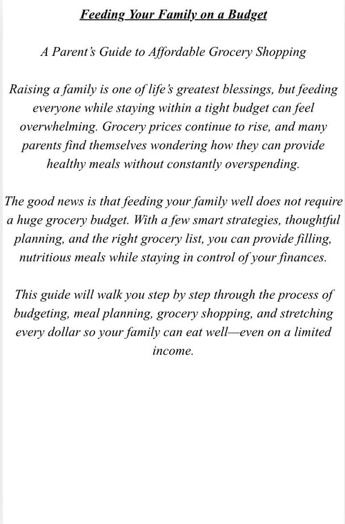 The Ultimate Budget Grocery & Meal Planning Guide for Low-Income Families