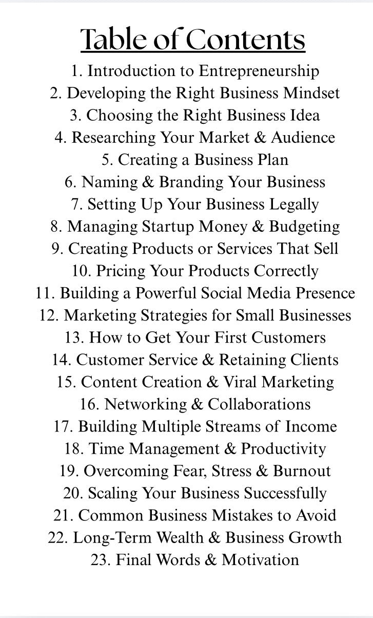 Beginners Guide To: Starting A Small Business
